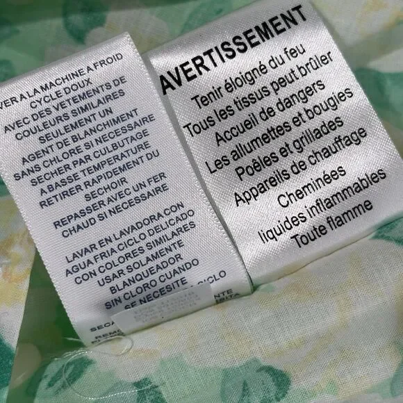 lanz of salzburg floral short Cap sleeve pockets long nightgown Plus Size 3X - Picture 10 of 11